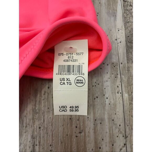 Aerie Charms Blow Pop Bubblegum Pink One Piece Swimsuit Sz XL NEW - Picture 3 of 7